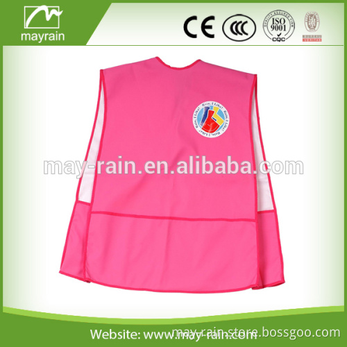 2016 design pink promotion pvc school apron